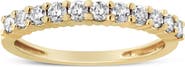 Haus of Brilliance IGI Certified 1/2 Cttw Diamond 10K Gold Fluted Band Wedding Ring