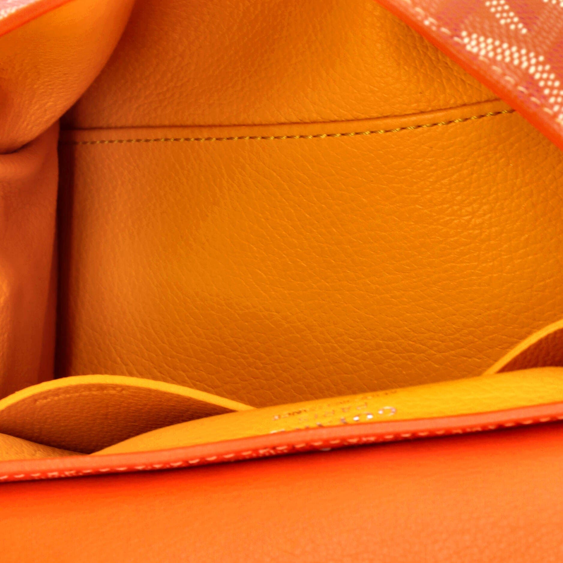 Saigon Top Handle Bag Coated Canvas with Leather Mini, Alternate, color, Orange