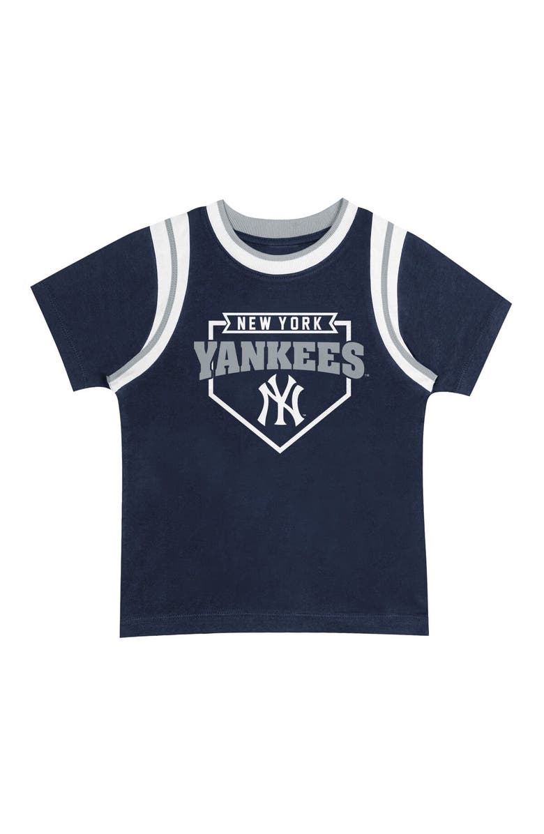 Outerstuff Preschool Fanatics Branded New York Yankees Loaded Base T-Shirt & Shorts Set, Alternate, color,