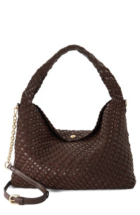 Deliberate Woven Hobo Bag