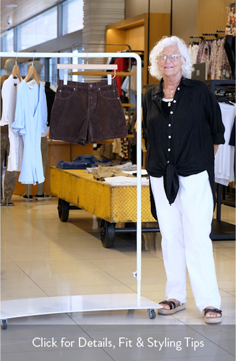 Tippi Faux Suede Shorts, sales video thumbnail