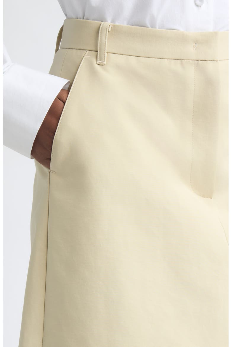 Draped Back A-Line Skirt, Alternate, color, BEIGE