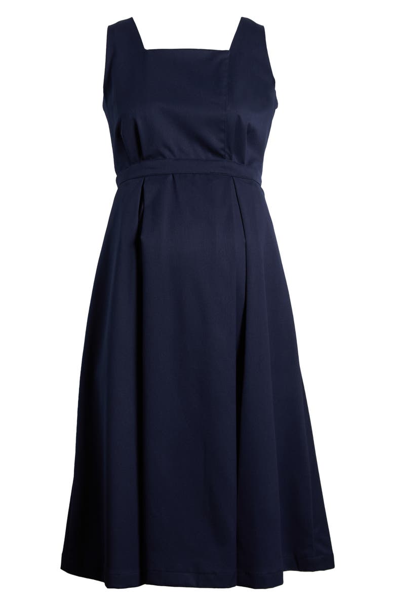 Marion Into the Blue Sleeveless Maternity/Nursing Dress, Alternate, color, 