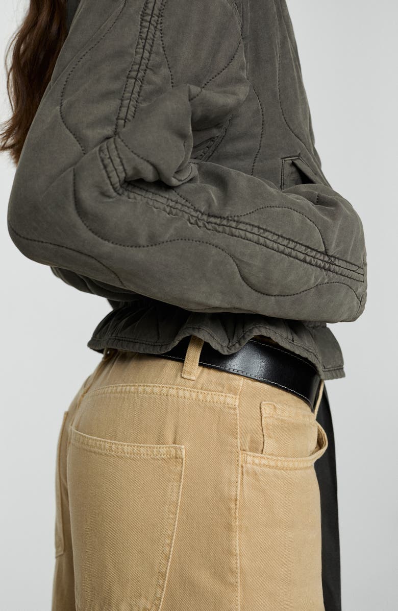 MANGO Quilted Pucket Jacket, Alternate, color, Grey