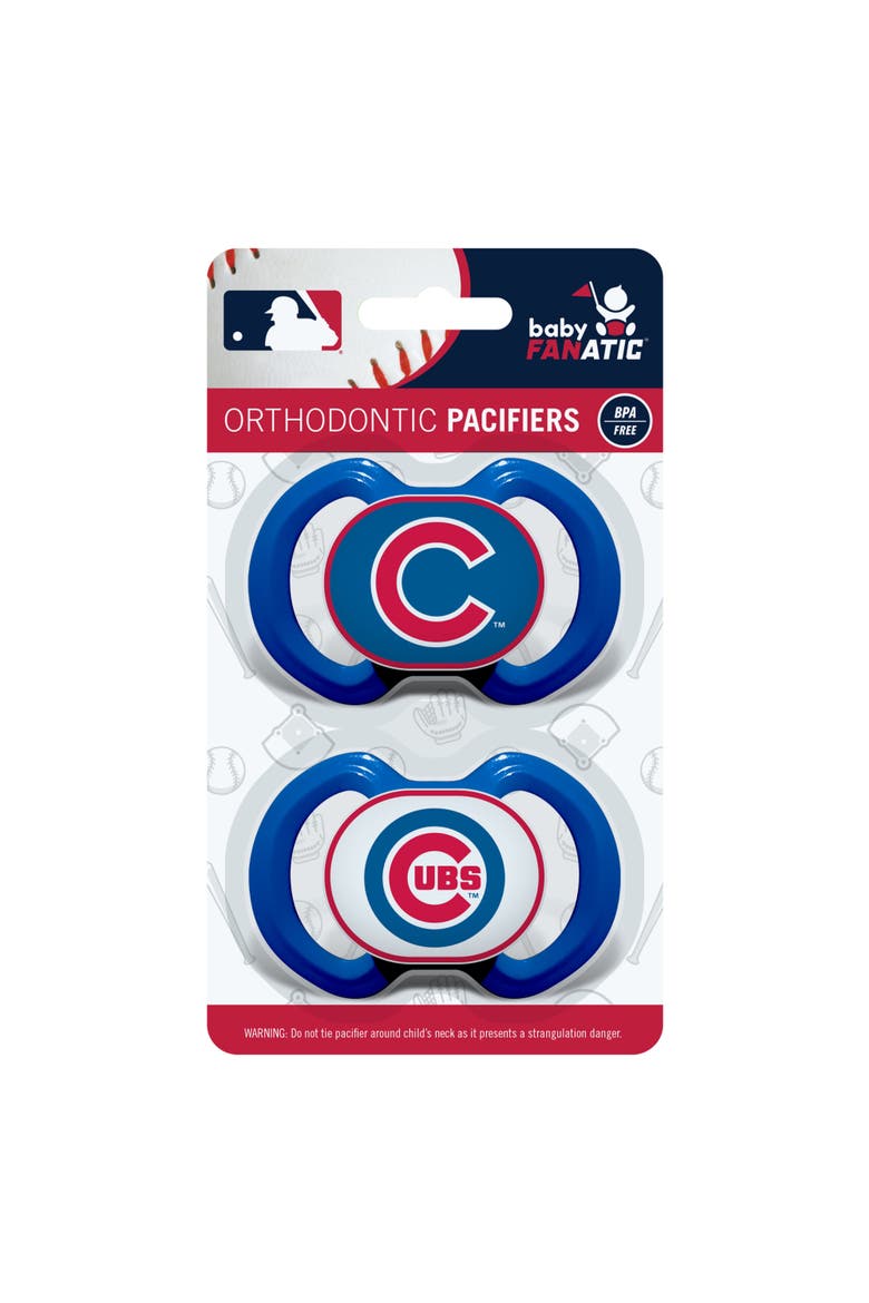Chicago Cubs Pacifier 2-Pack, Alternate, color, Multicolor