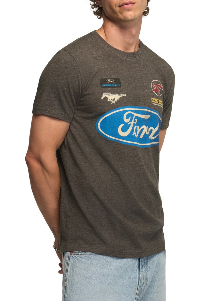 Ford Racing Cotton Blend Graphic T-Shirt, Alternate, color, DARK GULL GRAY