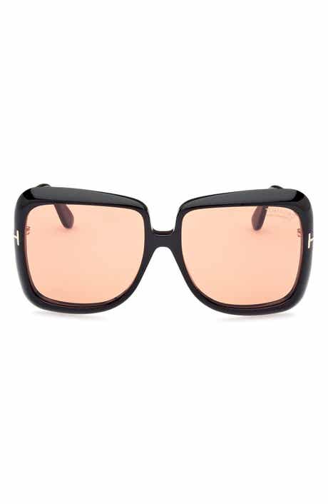 TOM FORD Lorelai 59mm Square Sunglasses
