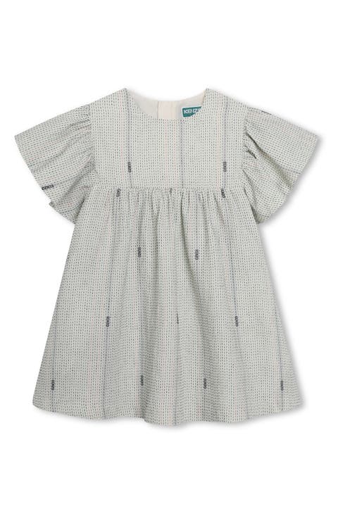 Kids' Flutter Sleeve Cotton Dress (Little Kid & Big Kid)