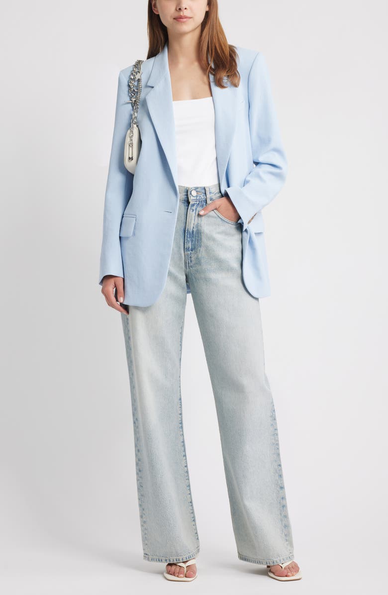 Open Edit The Curator Relaxed Blazer, Alternate, color, Blue Subdued