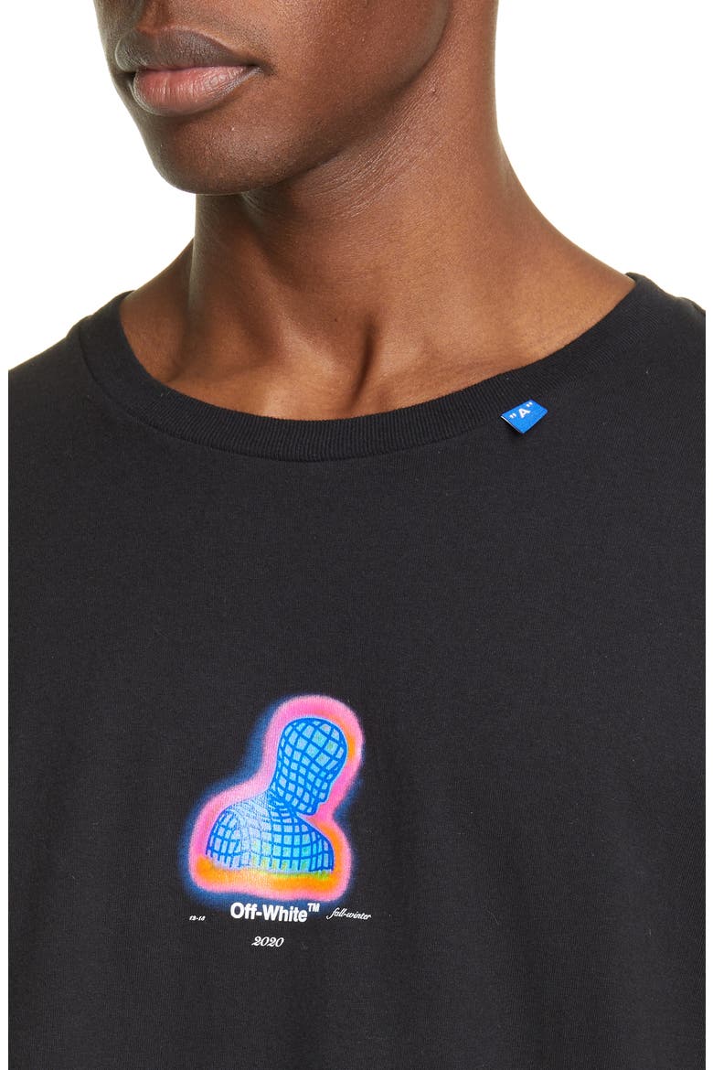 Thermo Oversize Graphic T-Shirt, Alternate, color, BLACK MULTICOLOR