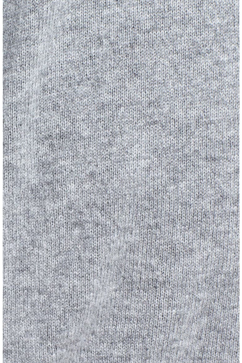 Elbow Patch Cashmere Sweater, Alternate, color, CEMENT/ BLACK