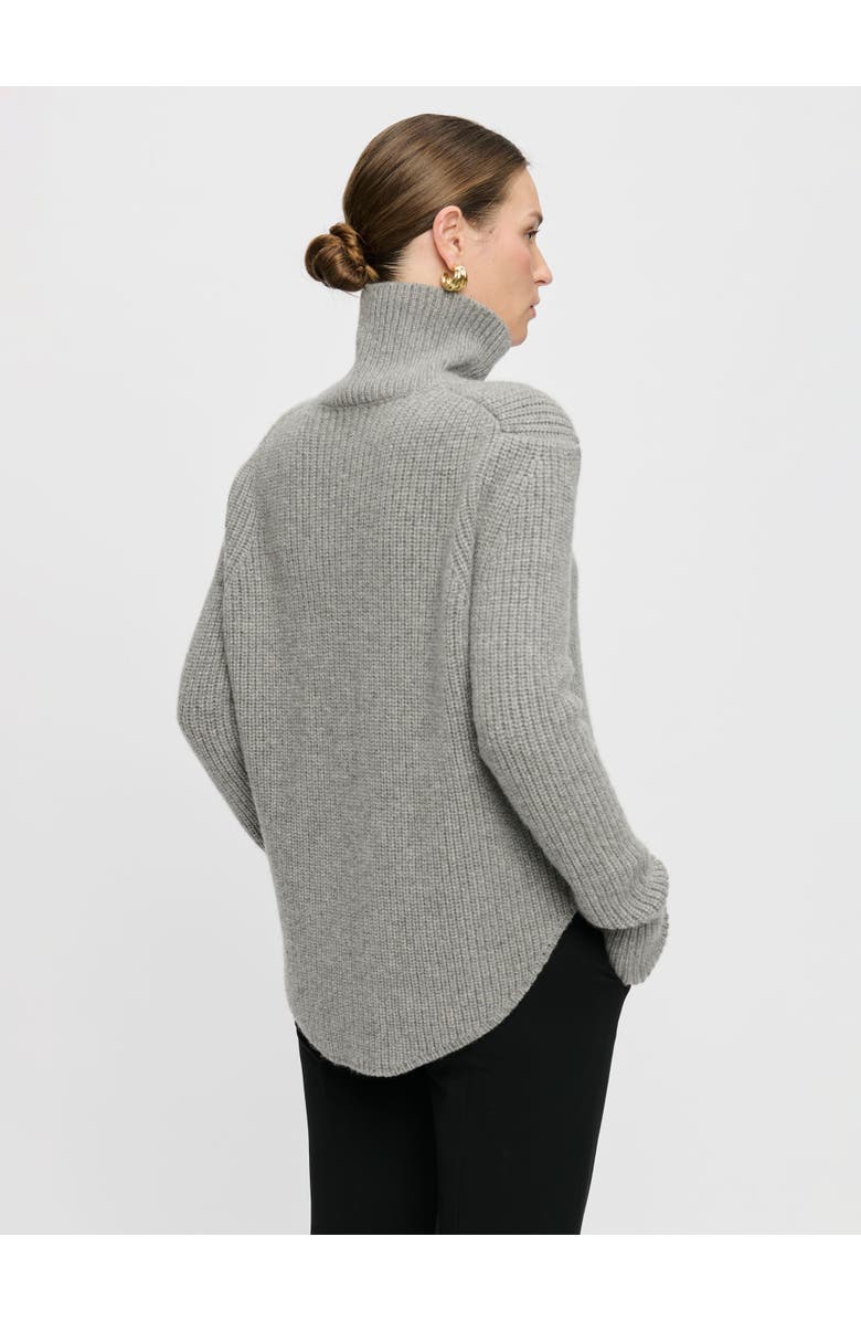 Callas Milano Barrie Ribbed Turtleneck, Alternate, color, Grey