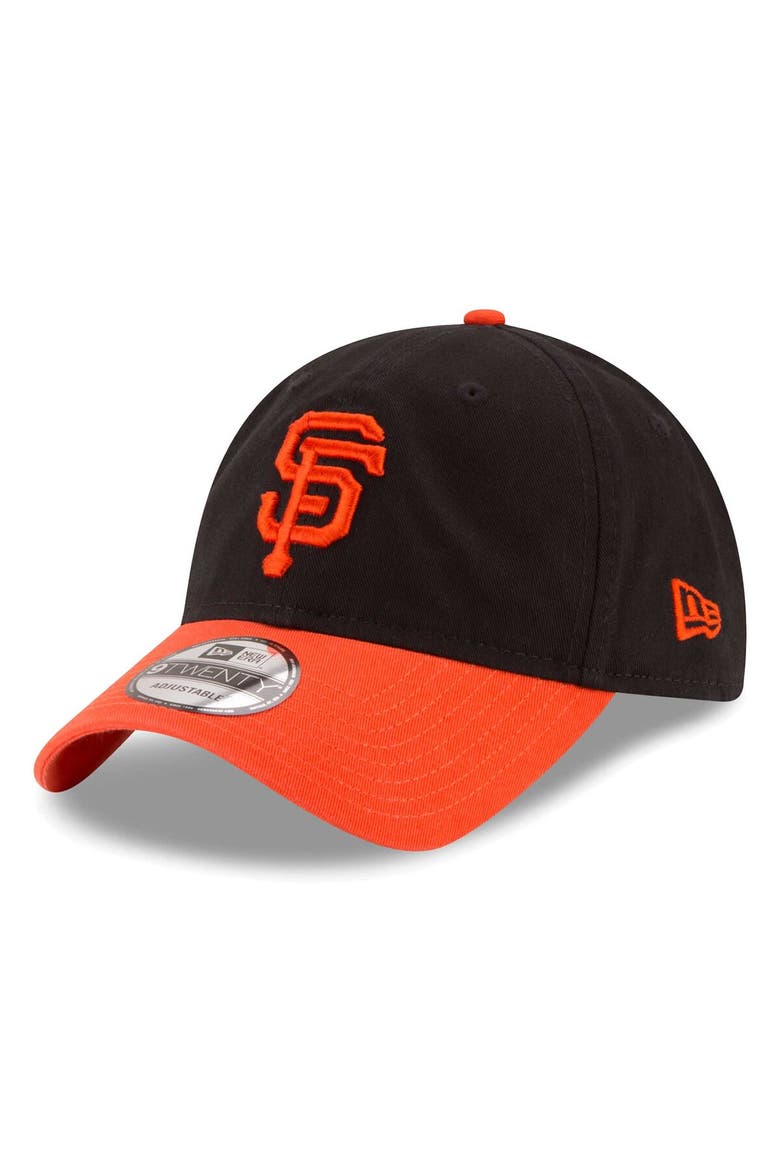 Men's New Era Black San Francisco Giants Replica Core Classic 9TWENTY Adjustable Hat, Main, color, Black