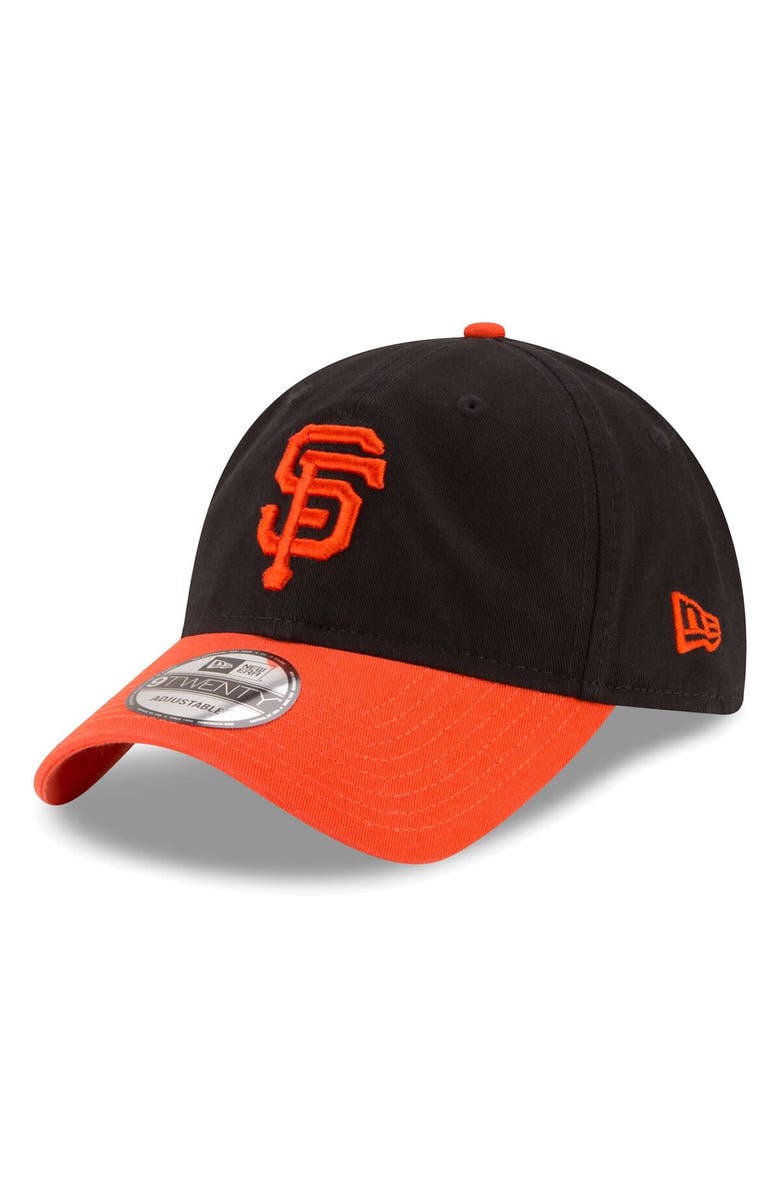 New Era Men's New Era Black San Francisco Giants Replica Core Classic 9TWENTY Adjustable Hat, Main, color, 