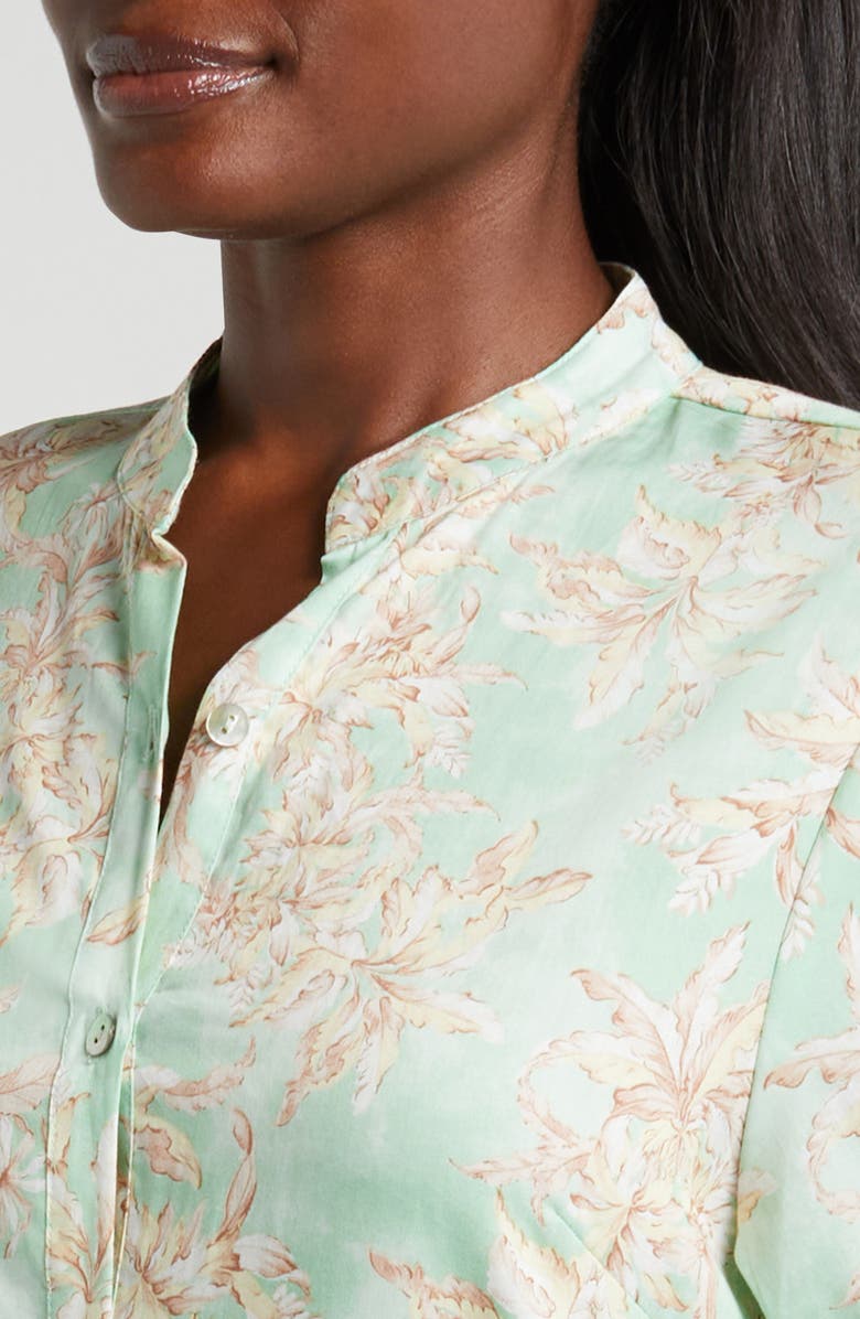 Papinelle Bridget Cotton Sateen Nightgown, Alternate, color, Mint