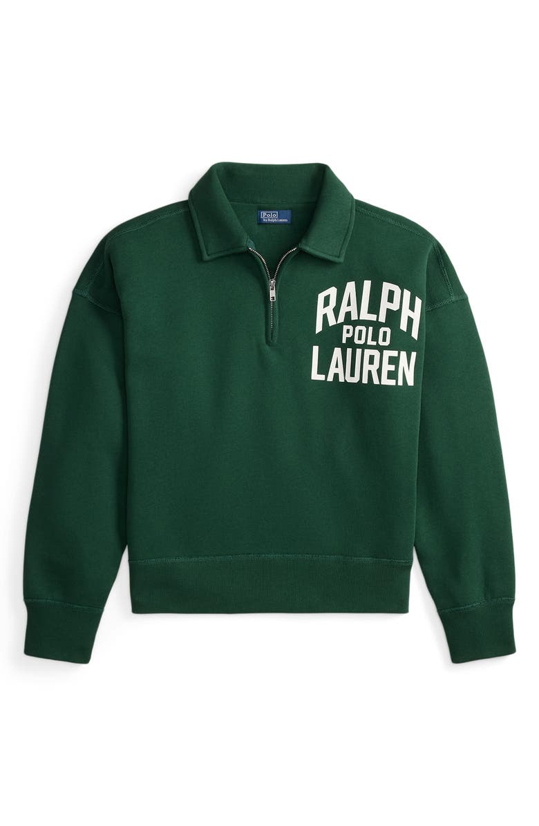 Polo Ralph Lauren Logo Fleece Quarter Zip, Alternate, color,