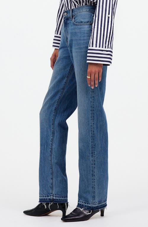 Madewell The Rail Straight Leg Jeans In Reston Wash