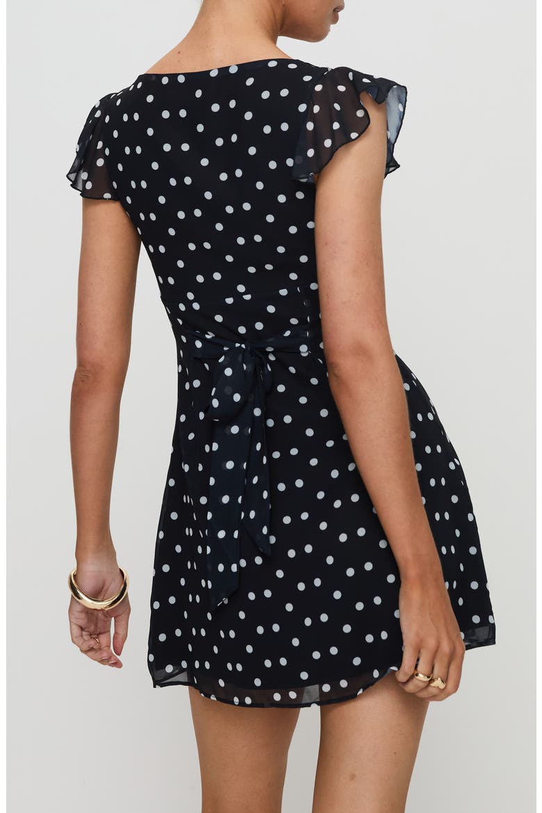 I Guess So Polka Dot Minidress, Alternate, color, BLACK POLKA DOT