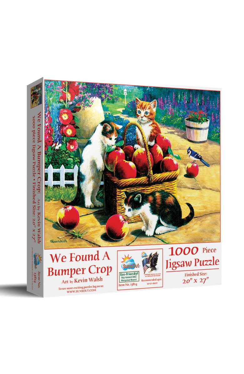Sunsout We Found a Bumper Crop 1000 piece Jigsaw Puzzle for Adults, Main, color, Multicolor