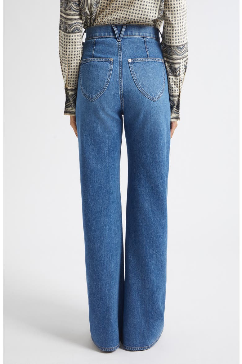 Grant High Waist Western Stitch Wide Leg Jeans, Alternate, color, WANDERER
