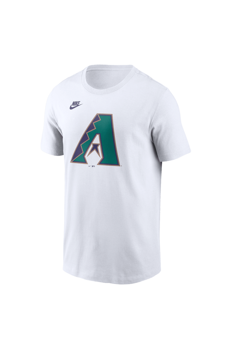 Men's Nike White Arizona Diamondbacks Cooperstown Collection Logo T-Shirt, Alternate, color, White
