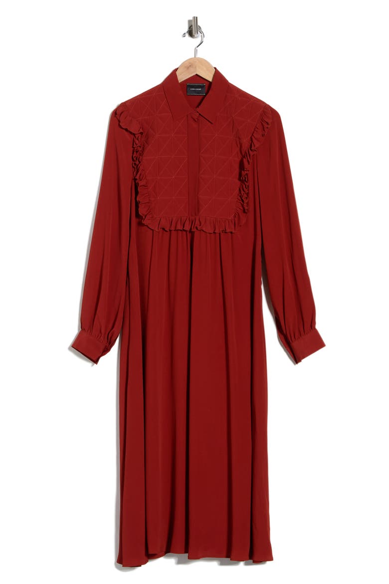 Long Sleeve Midi Dress, Alternate, color, SIENNA