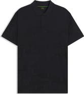 BOSS Grid Print Cotton Polo