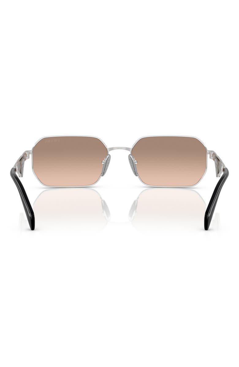 Prada 58mm Rectangular Sunglasses, Alternate, color, 