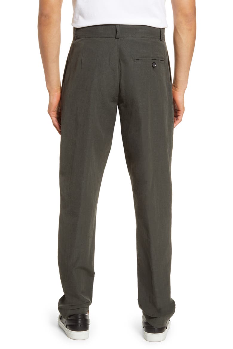 Cotton & Linen Pants, Alternate, color, HIDCOTE GREEN