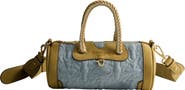 True Religion Quilted Horseshoe Mini Duffel Crossbody Bag
