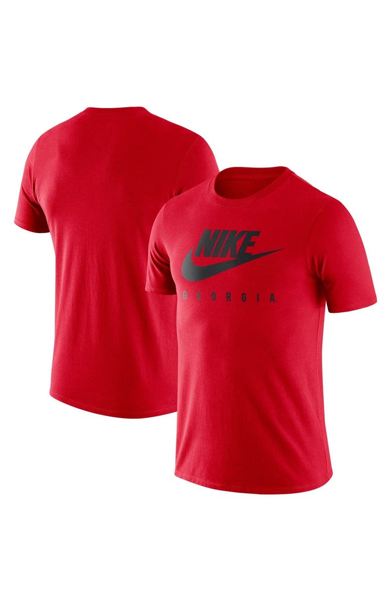 Nike Men's Nike Red Georgia Bulldogs Essential Futura T-Shirt, Alternate, color, 