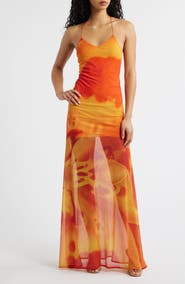 Feners Balita Mesh Maxi Dress