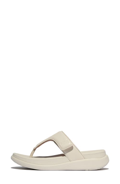 Fitflop F-mode Go Adjustable Platform Flip Flop In Paris Beige