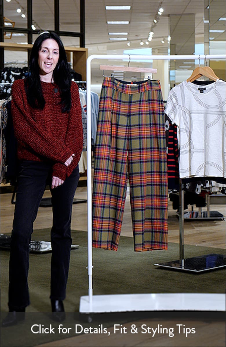 Chiswick Plaid Wide Leg Pants, sales video thumbnail