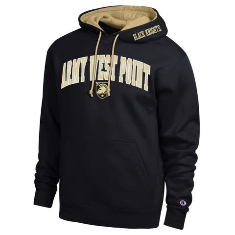 Men's Champion  Black Army Black Knights Arch Tackle Twill Hoodie