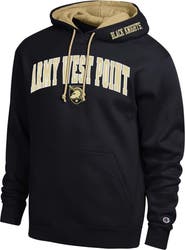 Champion Men's Champion Black Army Black Knights Arch Tackle Twill Hoodie