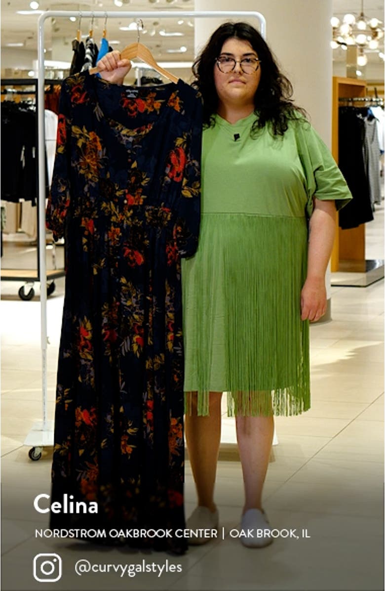 Gianna Floral Smocked Waist Maxi Dress, sales video thumbnail