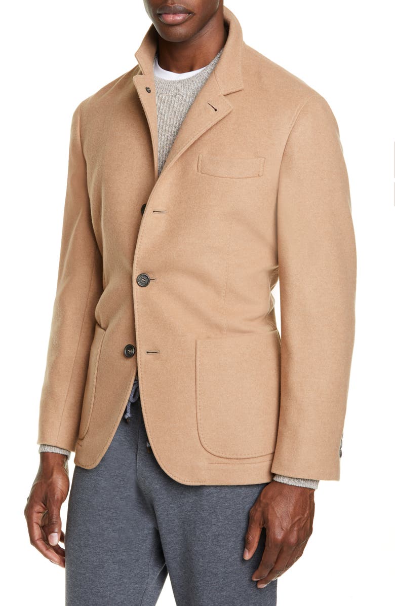 Brunello Cucinelli Plush Cashmere Overcoat, Alternate, color, 