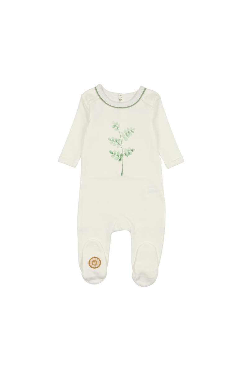 Mon Tresor Bebe Stem Stitch Footie, Main, color, 