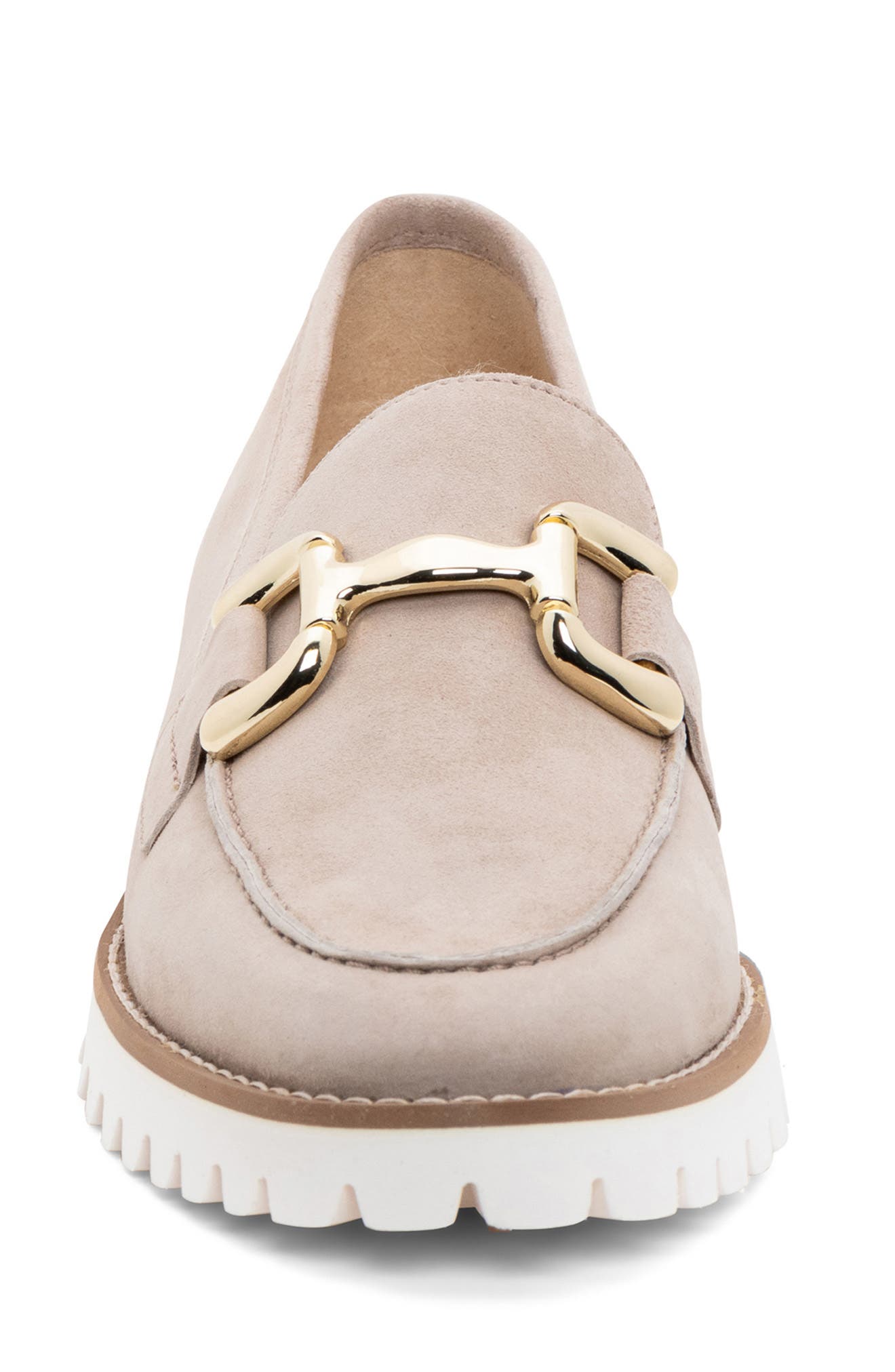 ara Kiana Lug Sole Loafer, Alternate, color, Sand
