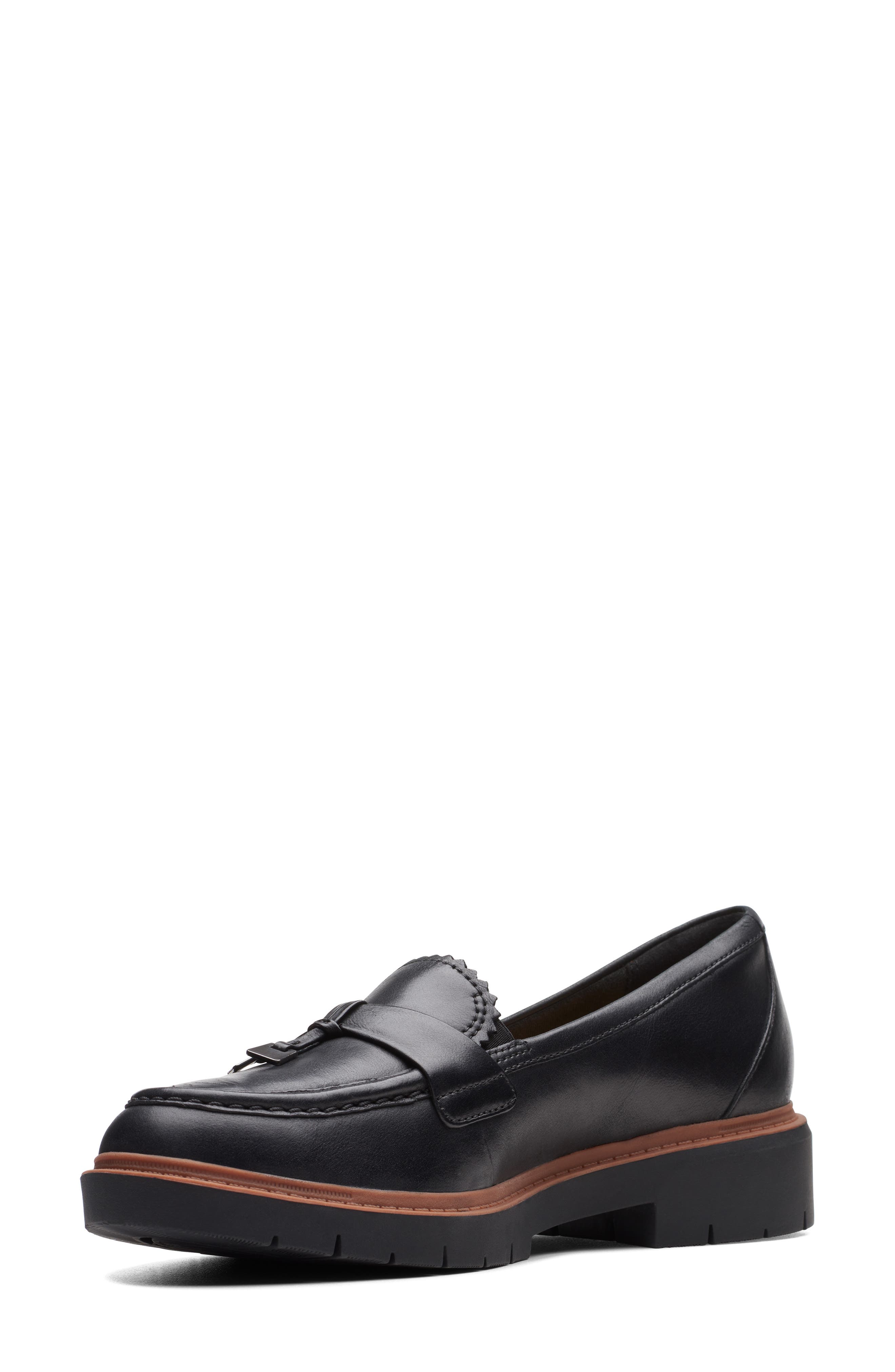 Clarks<sup>®</sup> Westlynn Bella Loafer, Alternate, color, Black Leather