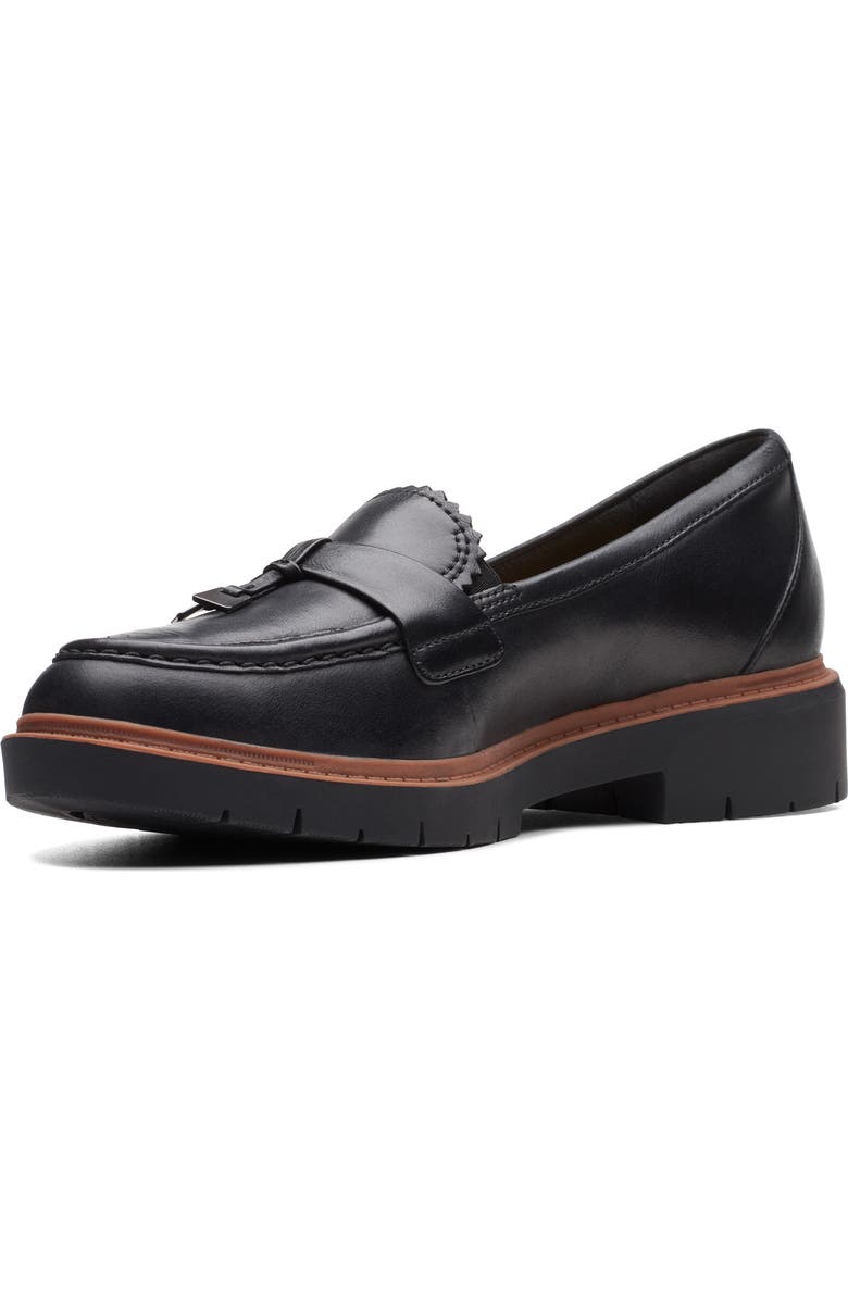 Clarks<sup>®</sup> Westlynn Bella Loafer, Alternate, color, Black Leather