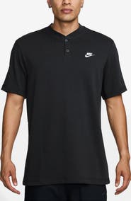 Nike Club Short Sleeve Cotton Henley