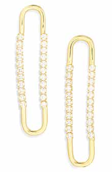 NORDSTROM RACK CZ Chain Drop Earrings