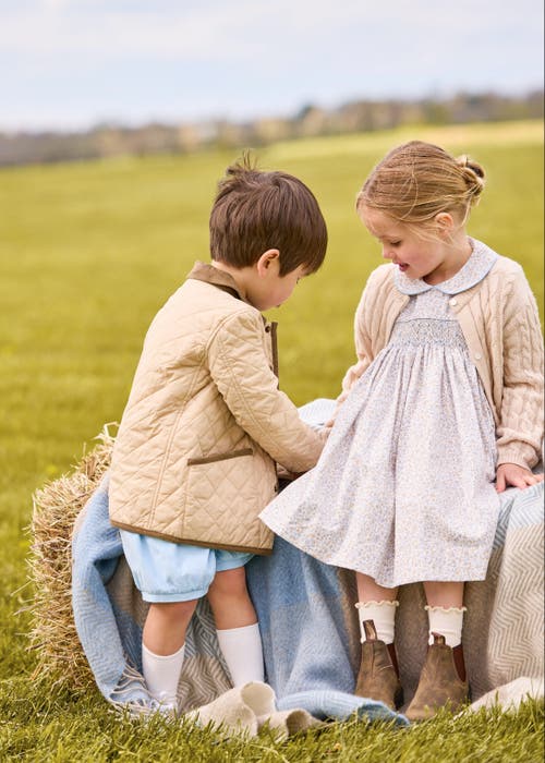 Little English Kids' Classic Cashmere Blend Cardigan In Neutral