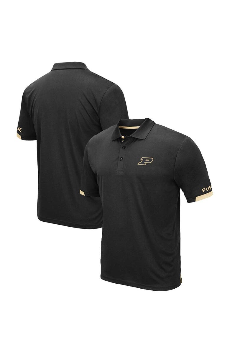COLOSSEUM Men's Colosseum Black Purdue Boilermakers Big & Tall Santry Polo, Main, color, Black