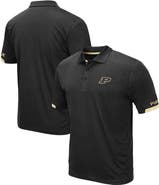 COLOSSEUM Men's Colosseum Black Purdue Boilermakers Big & Tall Santry Polo