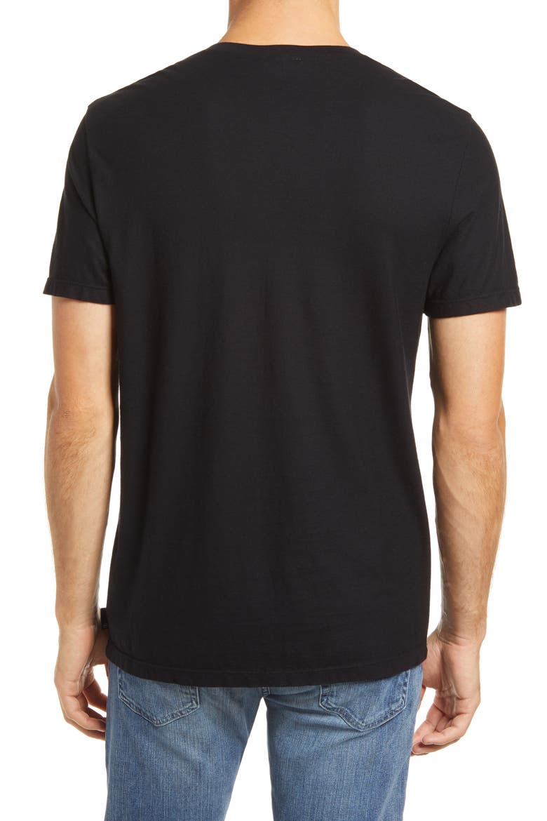 Bryce Men's V-Neck T-Shirt, Alternate, color, TRUE BLACK