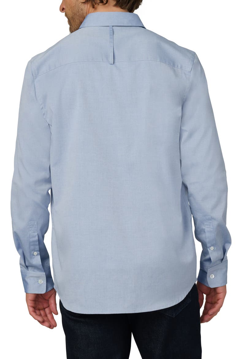 The Grant Monogram Button-Up Shirt, Alternate, color, DARK CHAMBRAY