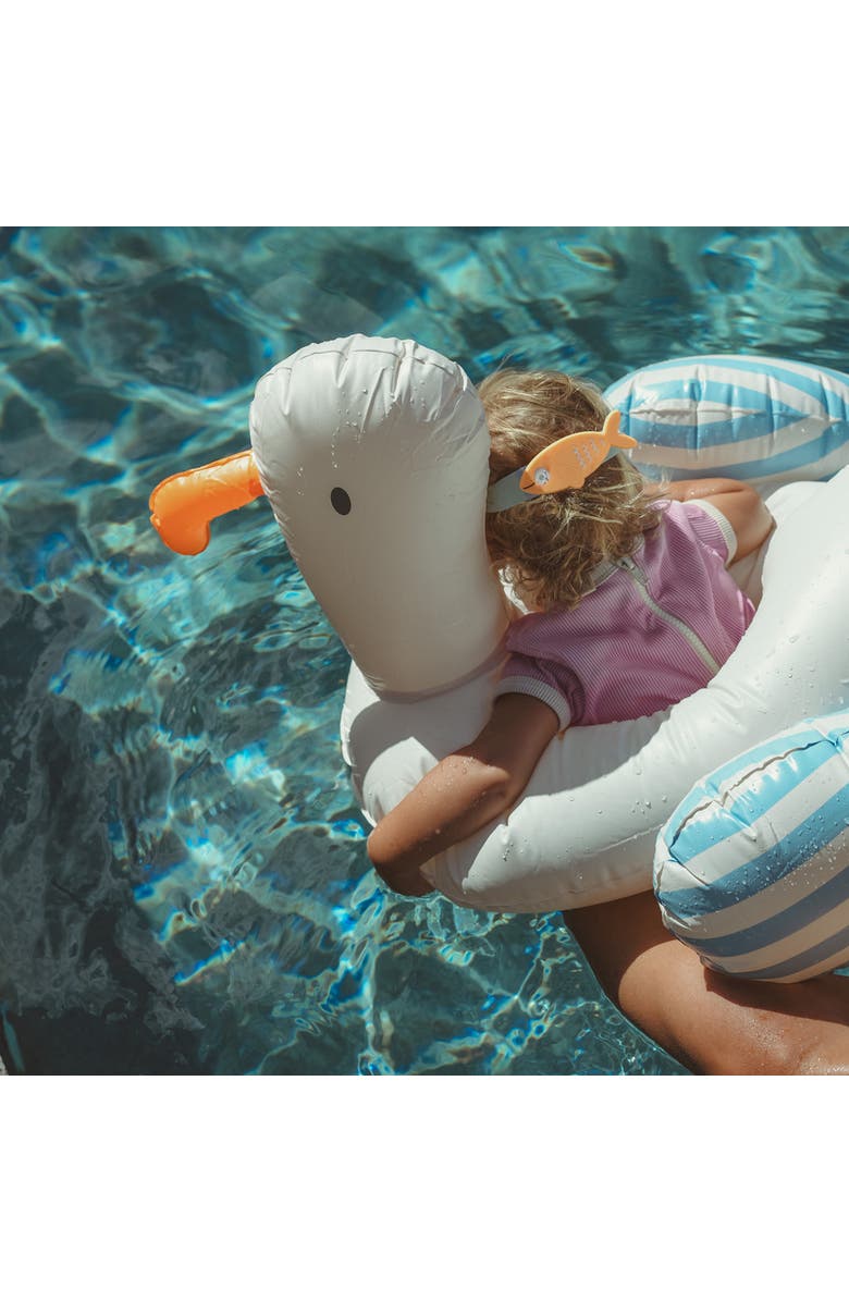 Sunnylife Sid The Seagull Tube Pool Ring Inflatable Bird Shaped Float, Alternate, color, 